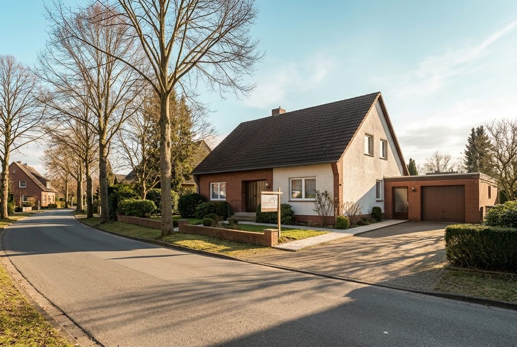 Gepflegtes Einfamilienhaus mit Garage und Vorgarten in einer ruhigen, gewachsenen Wohnstraße in Niedersachsen
